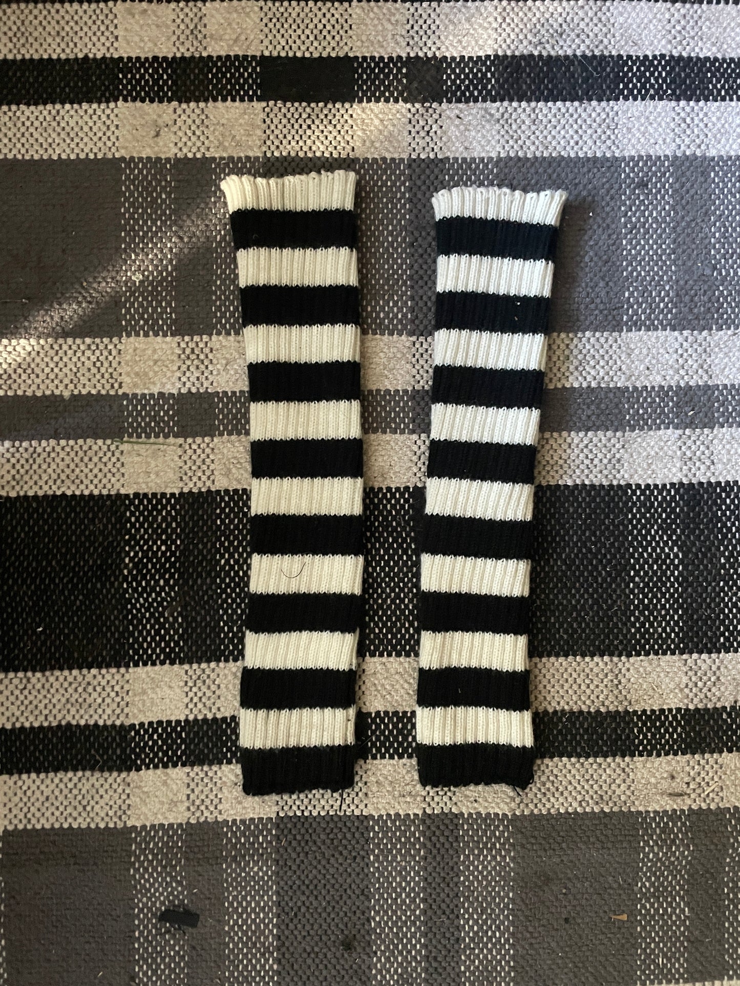 Black and White Leg Warmers - Twilight Funeral